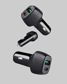 PD Destekli 38W Araç Şarj Başlığı Type-C + USB Çift Çıkış Hızlı Şarj thumbnail 4