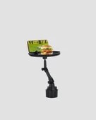 360° Döner Araç Bardaklık Tepsisi Geniş Yemek Alanlı Telefon Standlı thumbnail 5