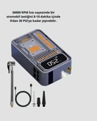 Şarjlı Kablosuz Hava Pompası – 150 PSI Basınç, LED Ekran ve 6000mAh Batarya thumbnail 5
