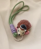 Anahtarlık Çanta Süsü Sevimli Kirpi Oynar Eklem Hareketli Oyuncak Yılbaşı Doğum Günü Hediye thumbnail 9