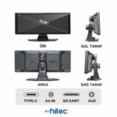 SChitec 4K Ultra Araç İçi Akıllı Ekran – Ön ve Arka Kameralı, Kablosuz CarPlay ve Android Auto Destekli (10.26”) YK3507 thumbnail 6