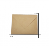 12 Adet 7 x 9 Renkli Mini Zarf 6 Renk - 6