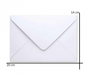 12 Adet Davetiye Zarfı 14 x 20 Cm 110 gr. 1. Hamur - 5