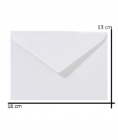 İstisna 12 Adet Mektup Zarfı 13x18cm 100gr. Beyaz - 5