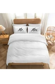 Elbasan Tekstil 2 Adet Mr. Mrs. Tasarım Yastık Kılıfı 30x50 Cm thumbnail 2