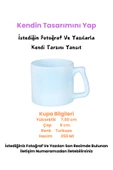 Elbasan Tekstil Kendin Tasarla Turkuaz Kupa Bardak, Fotoğraflı Ve Yazılı Özel Tasarım Turkuaz Kupa Bardak, Mug thumbnail 1