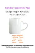 Elbasan Tekstil Kendin Tasarla Kalp Kulplu Kupa Bardak, Fotoğraflı Ve Yazılı Özel Tasarım Kalp Kulplu Kupa Bardak, thumbnail 1