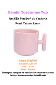 Elbasan Tekstil Kendin Tasarla Pembe Kupa Bardak, Fotoğraflı Ve Yazılı Özel Tasarım Pembe Kupa Bardak, Mug thumbnail 1