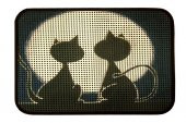 Giz Home Catsline Kedi Tuvalet Kum Paspası 40X60 Romantik Kediler - 1