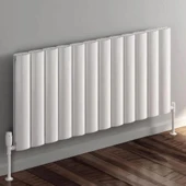 Lojimax Alüminyum Çift Panel Yatay Radyatör Otis Double 600x828mm 8 Dilim Dokulu Beyaz | 1282 W Yüksek Isıl Güç | 5 Yıl Üretici Garantisi thumbnail 6