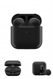 Samsung Galaxy A10s, M10s Uyumlu AirPods Pro 4 Siyah Kulakiçi Bluetooth Kulaklık 1.Kalite - 1