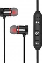 Huawei Y5, Y6, Y7 Uyumlu Boyundan Asmalı Sport Mikrofonlu Bluetooth Kulaklık - 4