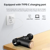 Sporcu Kas Gevşetici Masaj Tabancası, 6 Hız Ayarlı, 1200 mAh Şarjlı, 4 Masaj Başlığı thumbnail 5