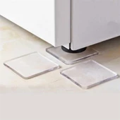 AMS NET® 4 Adet Silikon Şeffaf Koltuk Mobilya Masa Beyaz Eşya Yazıcı Koruyucu Kaydırmaz  Dayanıklı Pe thumbnail 1