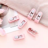 AMS NET® 4 Adet İğnesiz Yorgan Çarşaf Ve Perde Tutucu Sabitleyici Kaydırmaz Örtü Düzenleyici Klips thumbnail 5