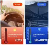 Araba Güneşlik İç Ön Cam, Katlanır Araba Güneşliği Şemsiyesi thumbnail 2