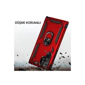 Samsung Galaxy A14 4g Kılıf Sofya Yüzüklü Silikon Kapak - Rose thumbnail 3