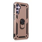 Samsung Galaxy A14 4g Kılıf Sofya Yüzüklü Silikon Kapak - Rose thumbnail 1