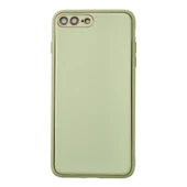 İphone 7 Plus Kılıf Coco Deri Silikon Kapak - Açık Yeşil thumbnail 1
