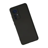 Xiaomi Mi 12 Kılıf Nano İçi Kadife Silikon - Siyah thumbnail 2