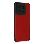 Xiaomi Mi 13 Pro Kılıf Loop Deri Silikon - Kırmızı thumbnail 2