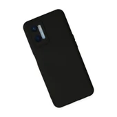 Oppo A96 Kılıf Nano İçi Kadife Silikon - Siyah thumbnail 2