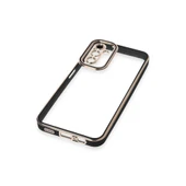 Samsung Galaxy A14 4g Kılıf Liva Lens Silikon - Siyah thumbnail 4