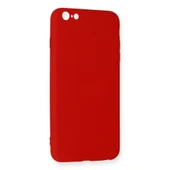 İphone 6 Plus Kılıf Nano İçi Kadife Silikon - Kırmızı thumbnail 3