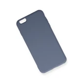 İphone 6 Plus Kılıf Nano İçi Kadife Silikon - Gri thumbnail 3