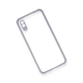 Xiaomi Redmi 9a Kılıf Miami Şeffaf Silikon - Lila thumbnail 3