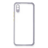 Xiaomi Redmi 9a Kılıf Miami Şeffaf Silikon - Lila thumbnail 2