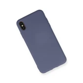 İphone Xs Max Kılıf Nano İçi Kadife Silikon - Gri thumbnail 2