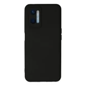 Oppo A96 Kılıf Nano İçi Kadife Silikon - Siyah thumbnail 1