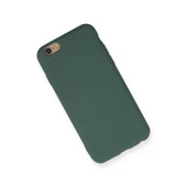 İphone 6 Kılıf Nano İçi Kadife Silikon - Koyu Yeşil thumbnail 2