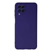 Samsung Galaxy M33 Kılıf Nano İçi Kadife Silikon - Mor thumbnail 1