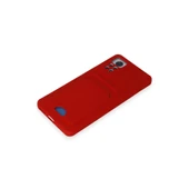 Xiaomi Redmi Note 11 Pro Kılıf Kelvin Kartvizitli Silikon - Kırmızı thumbnail 4