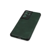 Samsung Galaxy S21 Ultra Kılıf Loop Deri Silikon - Yeşil thumbnail 4