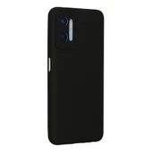 Oppo A96 Kılıf Nano İçi Kadife Silikon - Siyah thumbnail 3