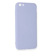 İphone 6 Plus Kılıf Nano İçi Kadife Silikon - Lila thumbnail 3