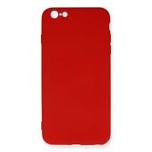 İphone 6 Plus Kılıf Nano İçi Kadife Silikon - Kırmızı thumbnail 1