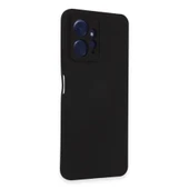 Xiaomi Redmi Note 12 4g Kılıf Nano İçi Kadife Silikon - Siyah thumbnail 2