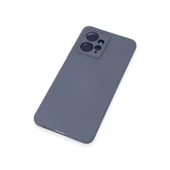 Xiaomi Redmi Note 12 4g Kılıf Nano İçi Kadife Silikon - Gri thumbnail 4