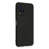 Vivo Y21s Kılıf Nano İçi Kadife Silikon - Siyah thumbnail 3