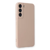 Samsung Galaxy S22 Plus Kılıf Nano İçi Kadife Silikon - Pudra thumbnail 2