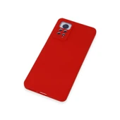 Xiaomi Redmi Note 12 Pro 4g Kılıf Nano İçi Kadife Silikon - Kırmızı thumbnail 4