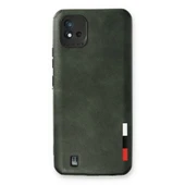 Realme C11 2021 Kılıf Loop Deri Silikon - Yeşil thumbnail 1