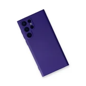 Samsung Galaxy S22 Ultra Kılıf Nano İçi Kadife Silikon - Mor thumbnail 3