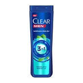 Clear Men 3 In 1 Şampuan & Duş Jeli Ferahlatıcı Mentol Saç Yüz Vücut İçin 350 ml x 3 thumbnail 2