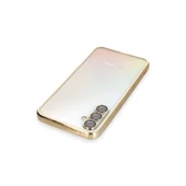 Samsung Galaxy A54 5g Kılıf Razer Lensli Silikon - Gold thumbnail 3