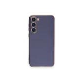 Samsung Galaxy S23 Plus Kılıf Volet Silikon - Mavi thumbnail 1